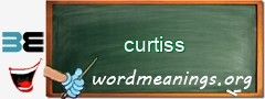 WordMeaning blackboard for curtiss